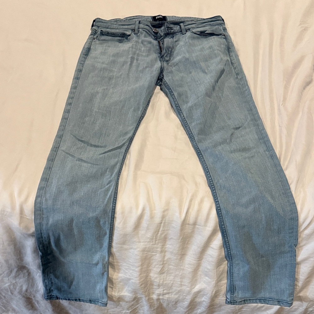 PAIGE Men's Denim Jeans in Light Blue